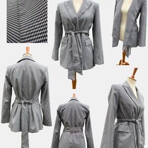Forever 21 Gray Blazer Wrap Style with Belt